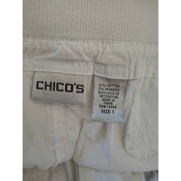 Lot Of 4 Chico's Pants Size 1 M Assorted Colors Cotton And Rayon EC - Picture 5 of 7